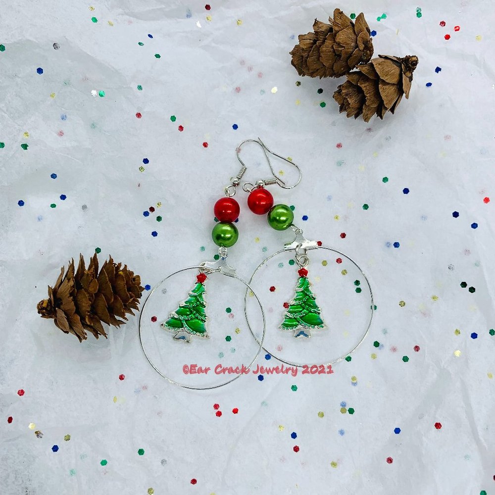 Holiday - Handmade Dangles - Christmas Tree - Picture 4 of 7